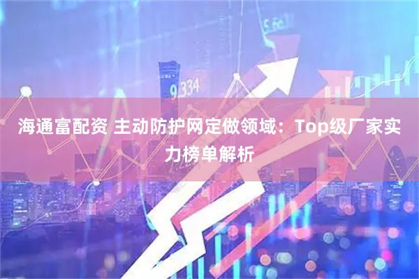 海通富配资 主动防护网定做领域：Top级厂家实力榜单解析